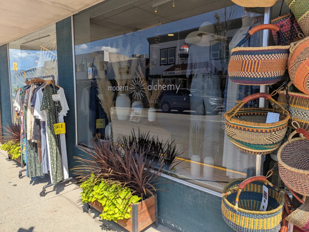 Front store window of Modern Alchemy